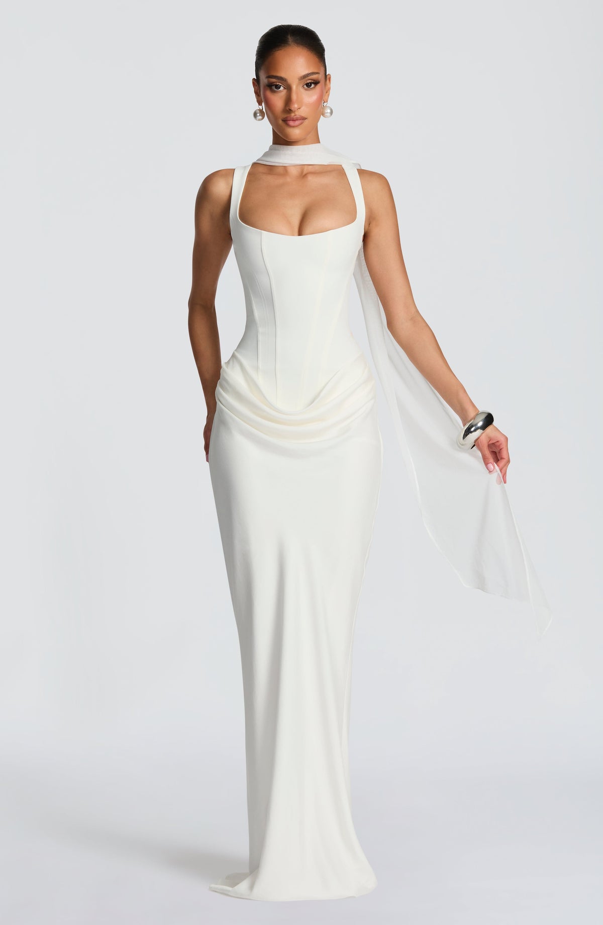 Elena | Vestido Maxi de Escote Cuadrado
