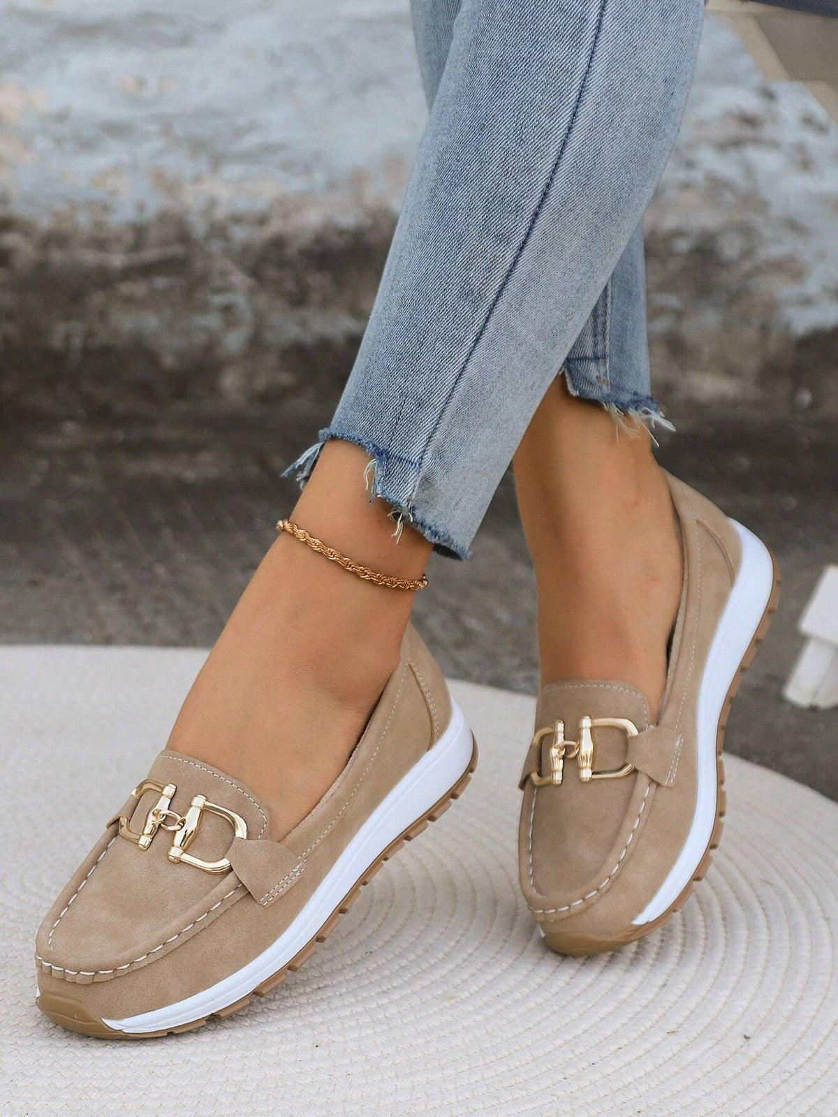 Daniela | Mocasines para Mujer con Plataforma y Hebilla