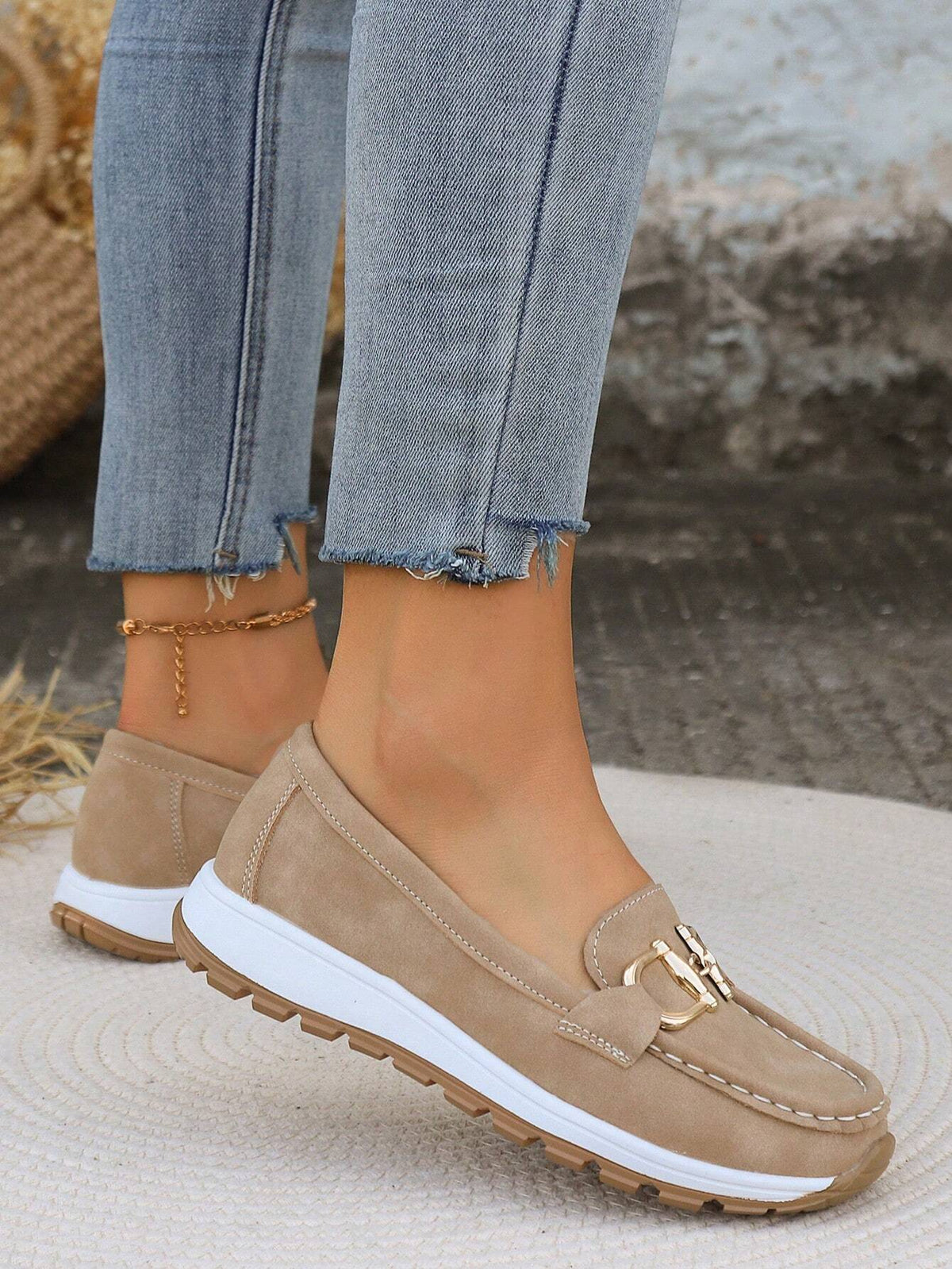 Daniela | Mocasines para Mujer con Plataforma y Hebilla