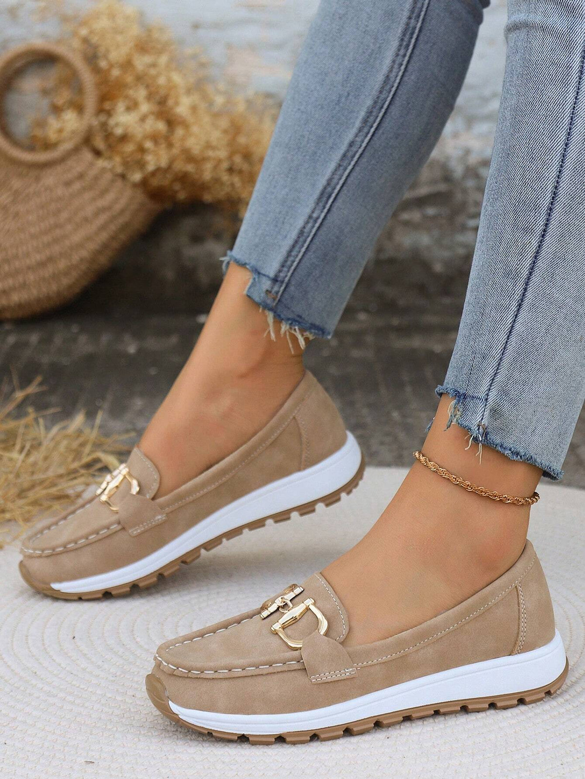 Daniela | Mocasines para Mujer con Plataforma y Hebilla