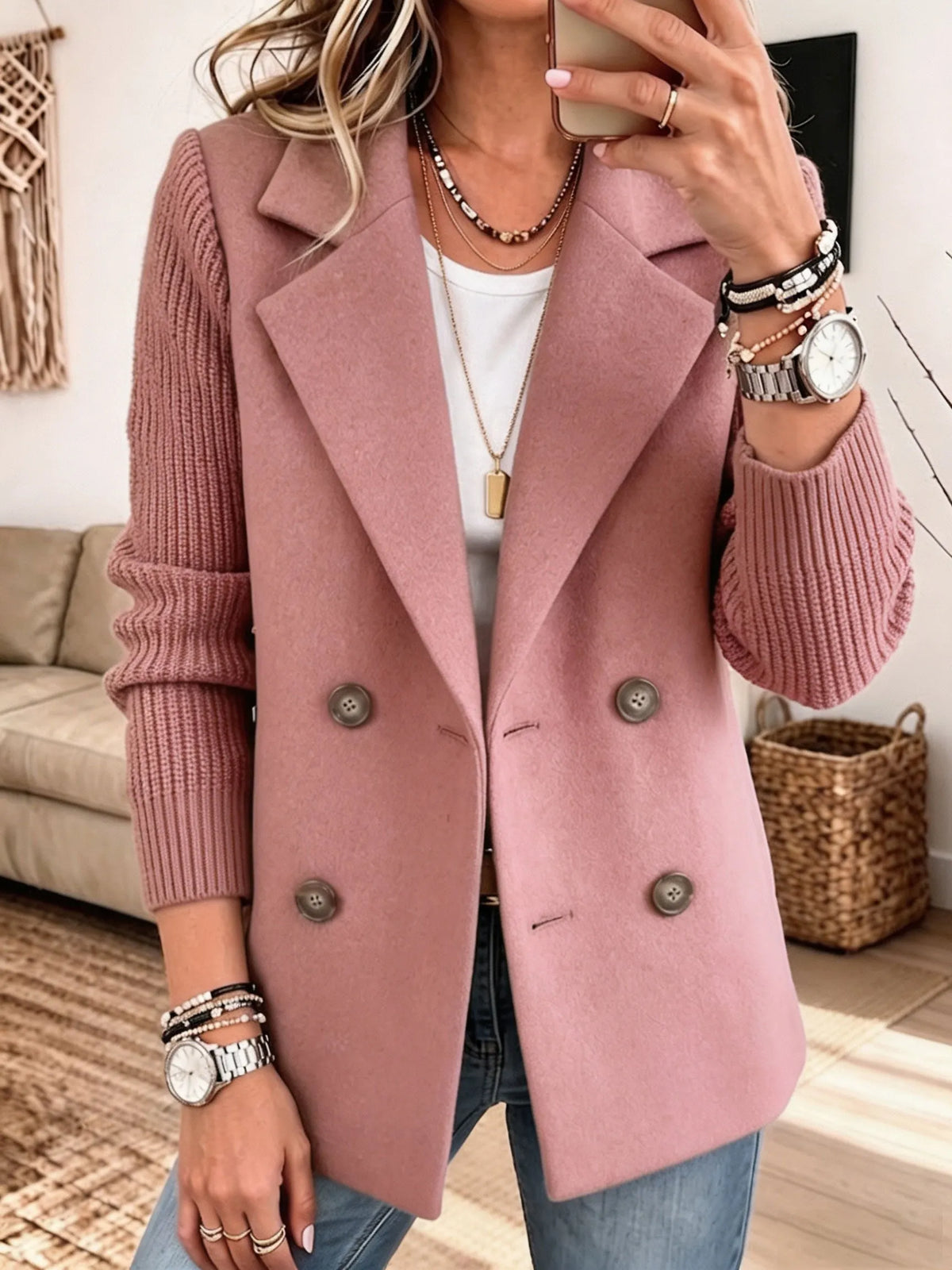 Blazer elegante Carla color rosa