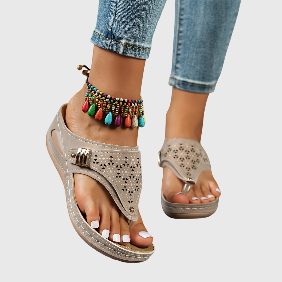 Anika - Sandalias de Dedo
