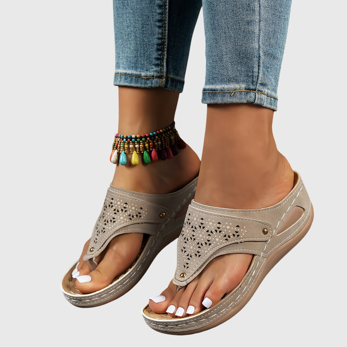 Anika - Sandalias de Dedo
