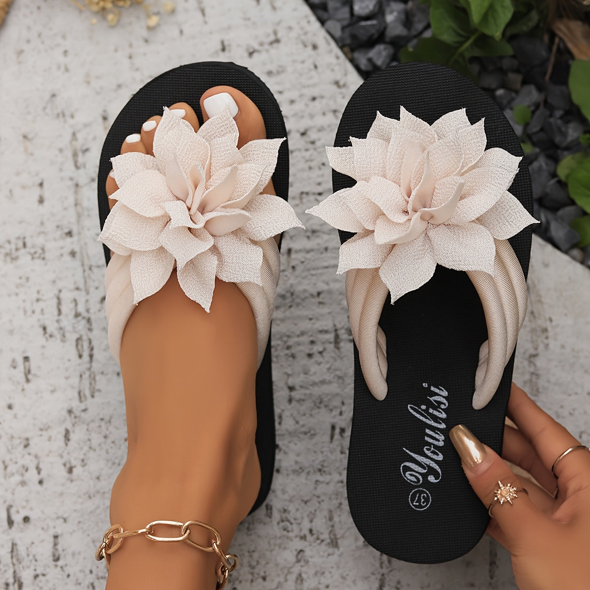 Sandalias Flor Elegante