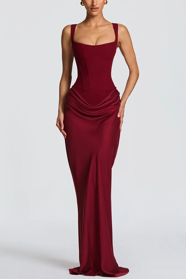 Elena | Vestido Maxi de Escote Cuadrado