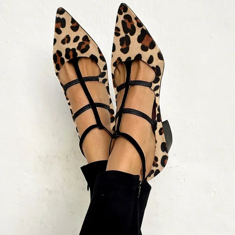 Franca | Zapatos de Tacón para Mujer con Correa de Leopardo