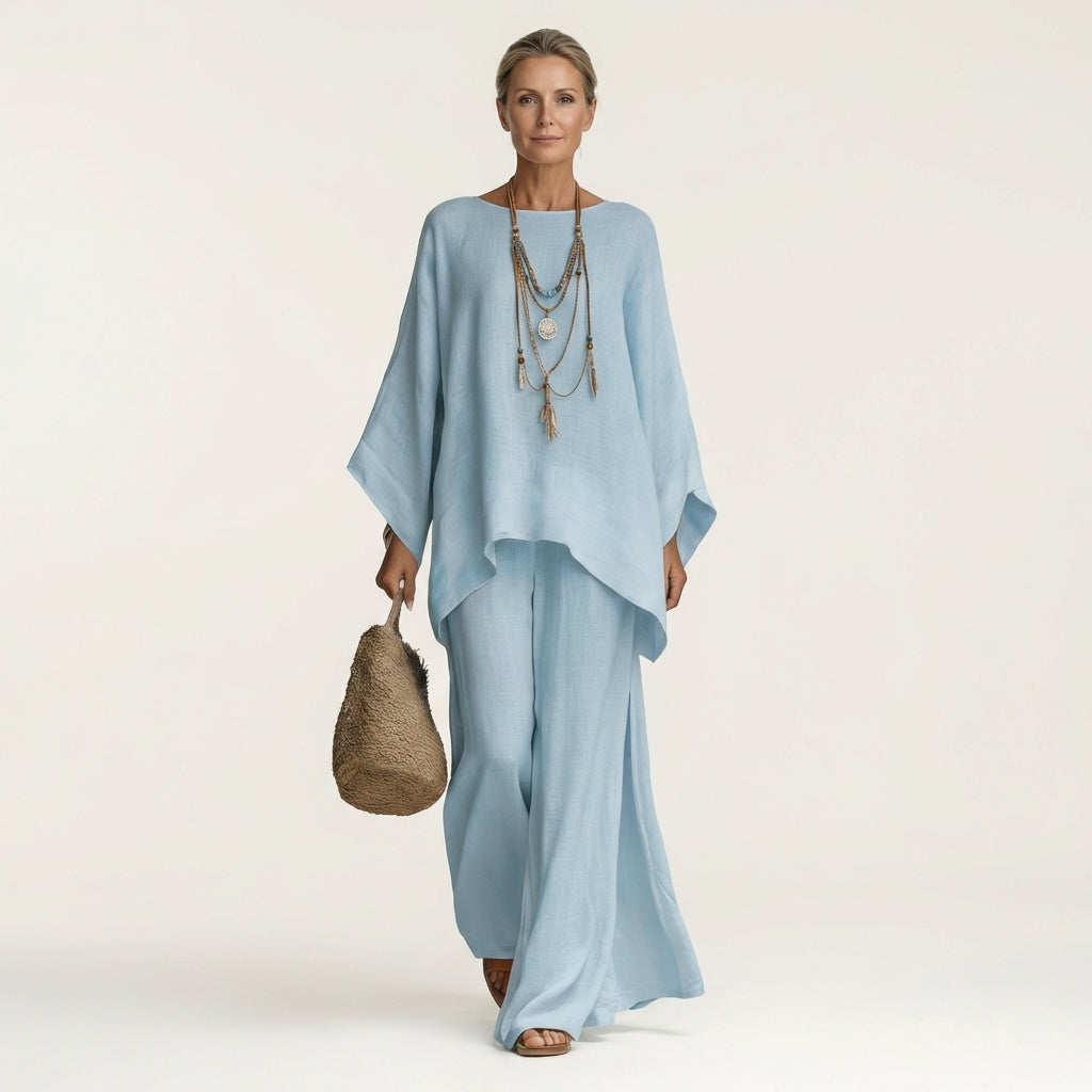 Majolie | Conjunto de Mujer Boho de Lino