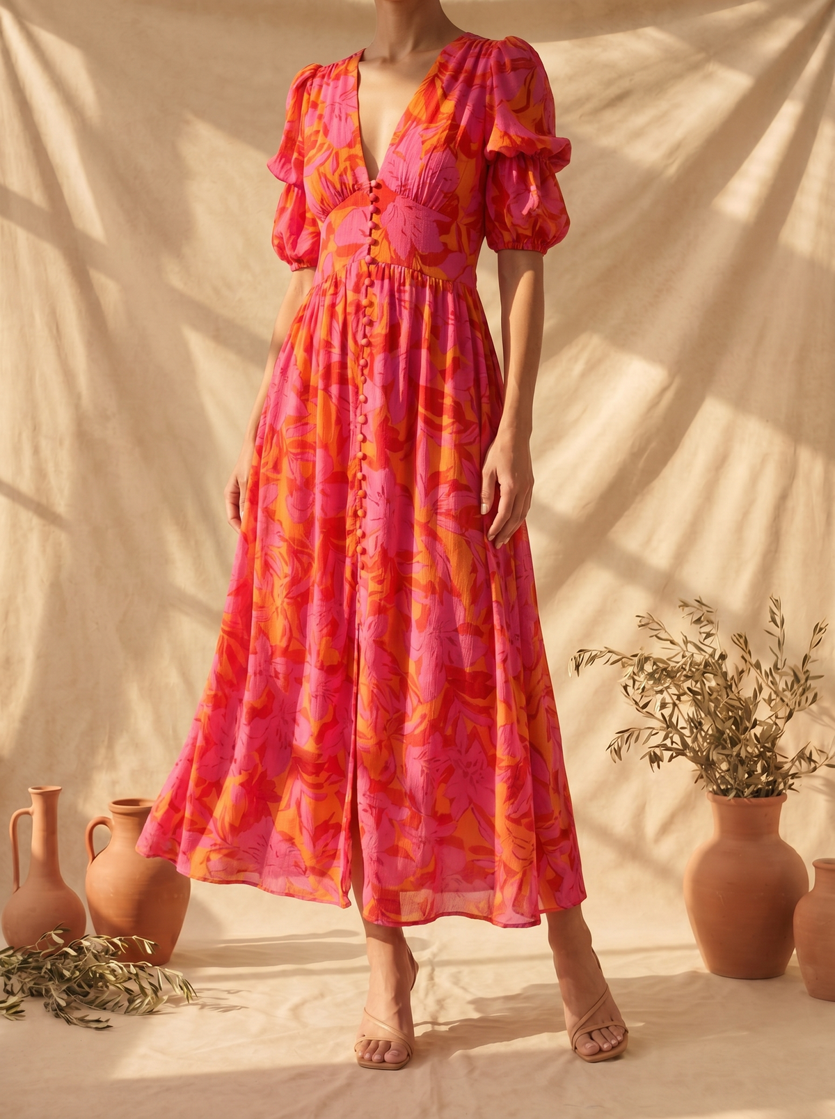 Amara | Vestido Largo Resplandor de Sol