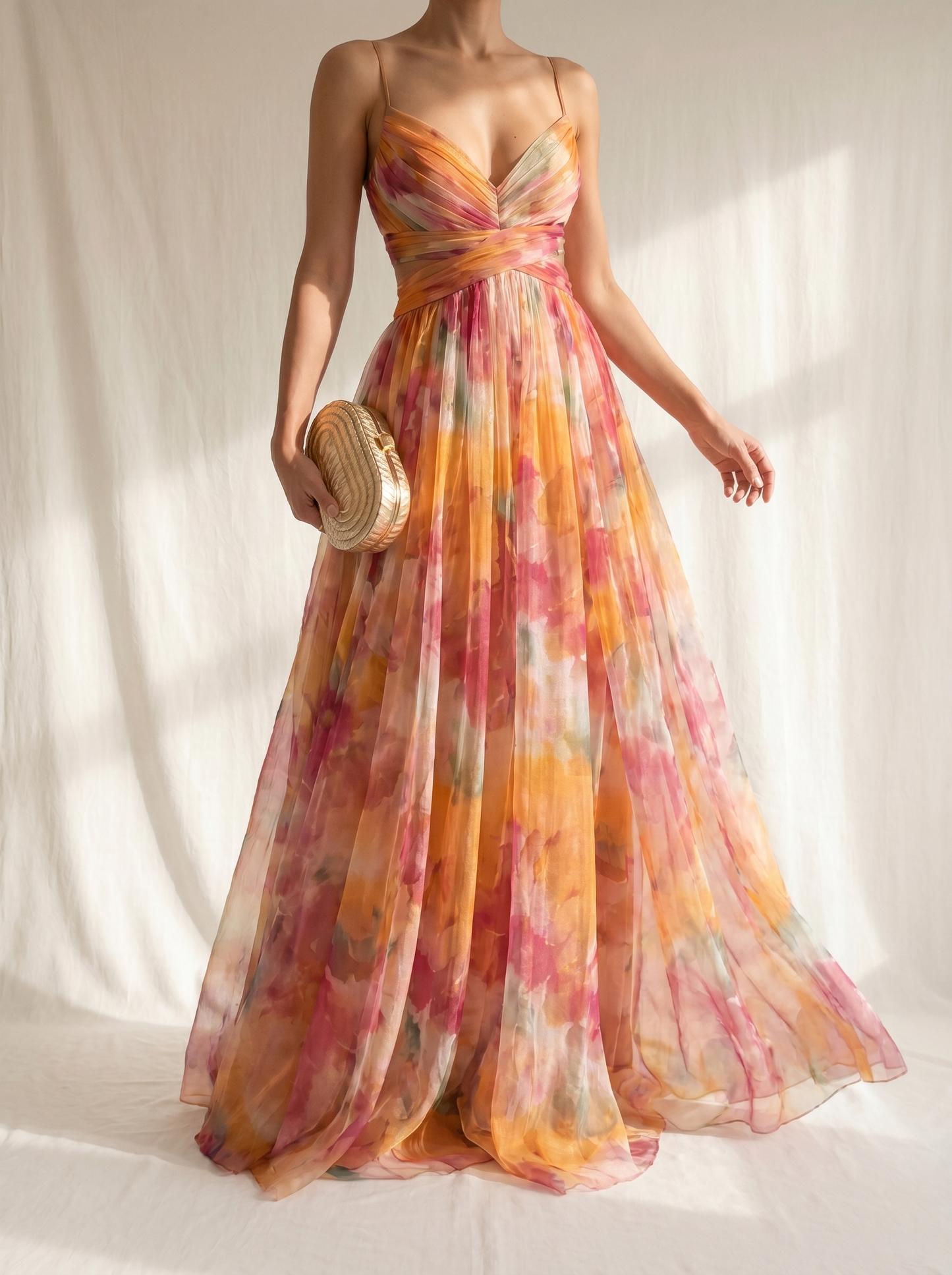 Giselle | Enchanting Floral Print Maxi Dress