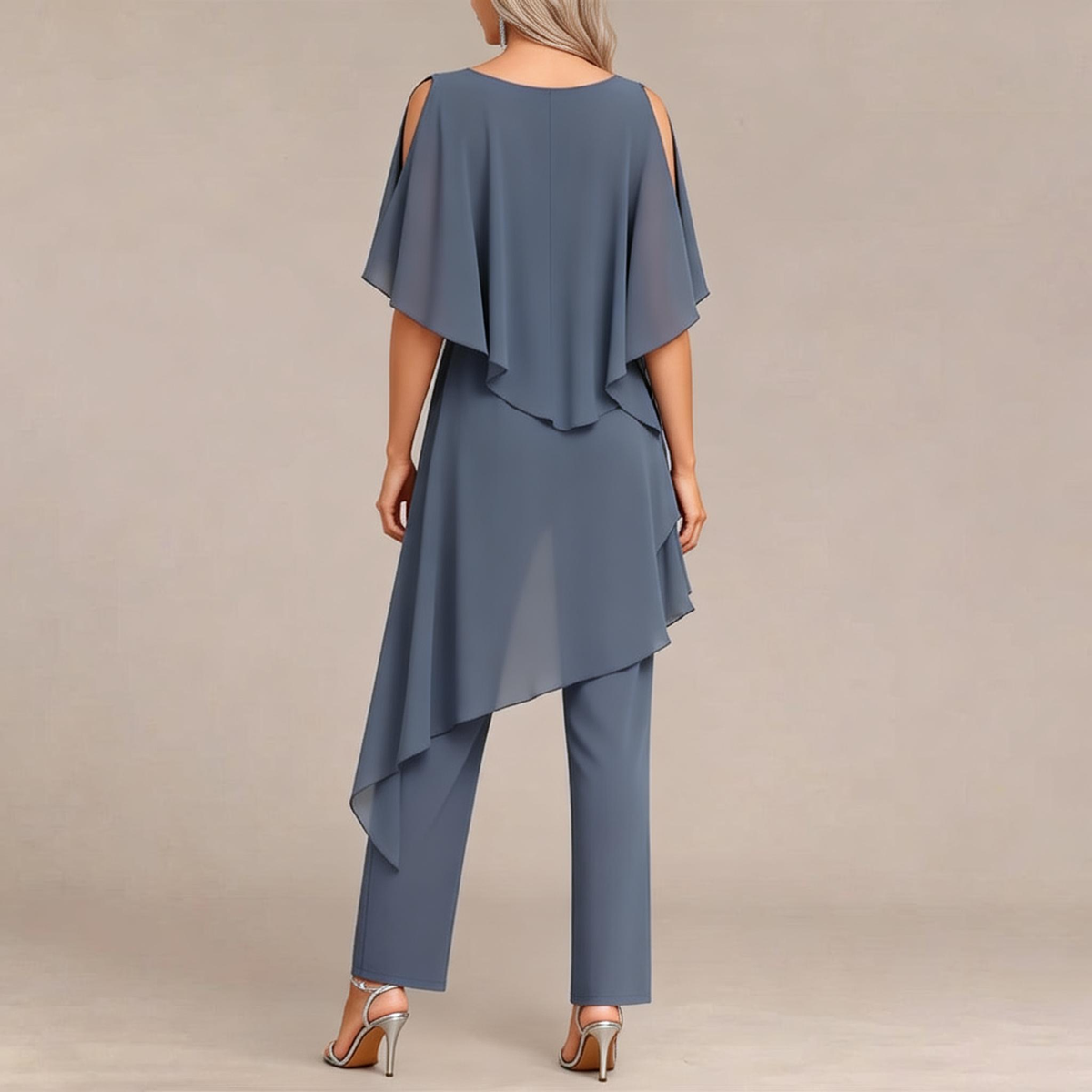 Chloé | Conjunto de Dos Piezas con Cuello Redondo