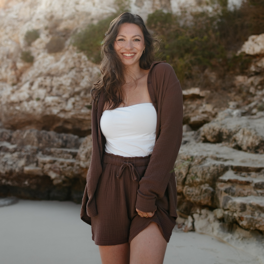 Shorts de muselina Leja