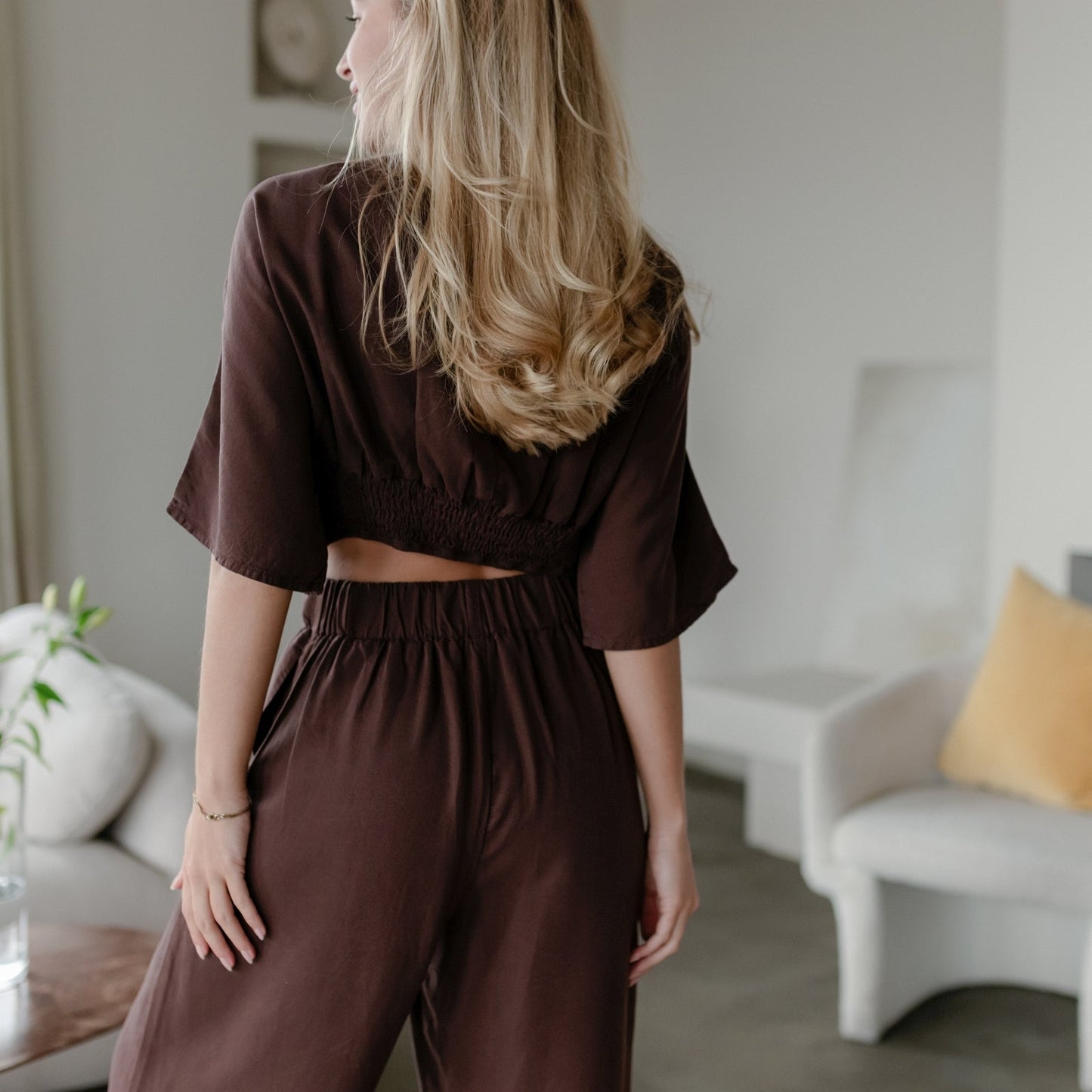 Crop top con nudo Merit
