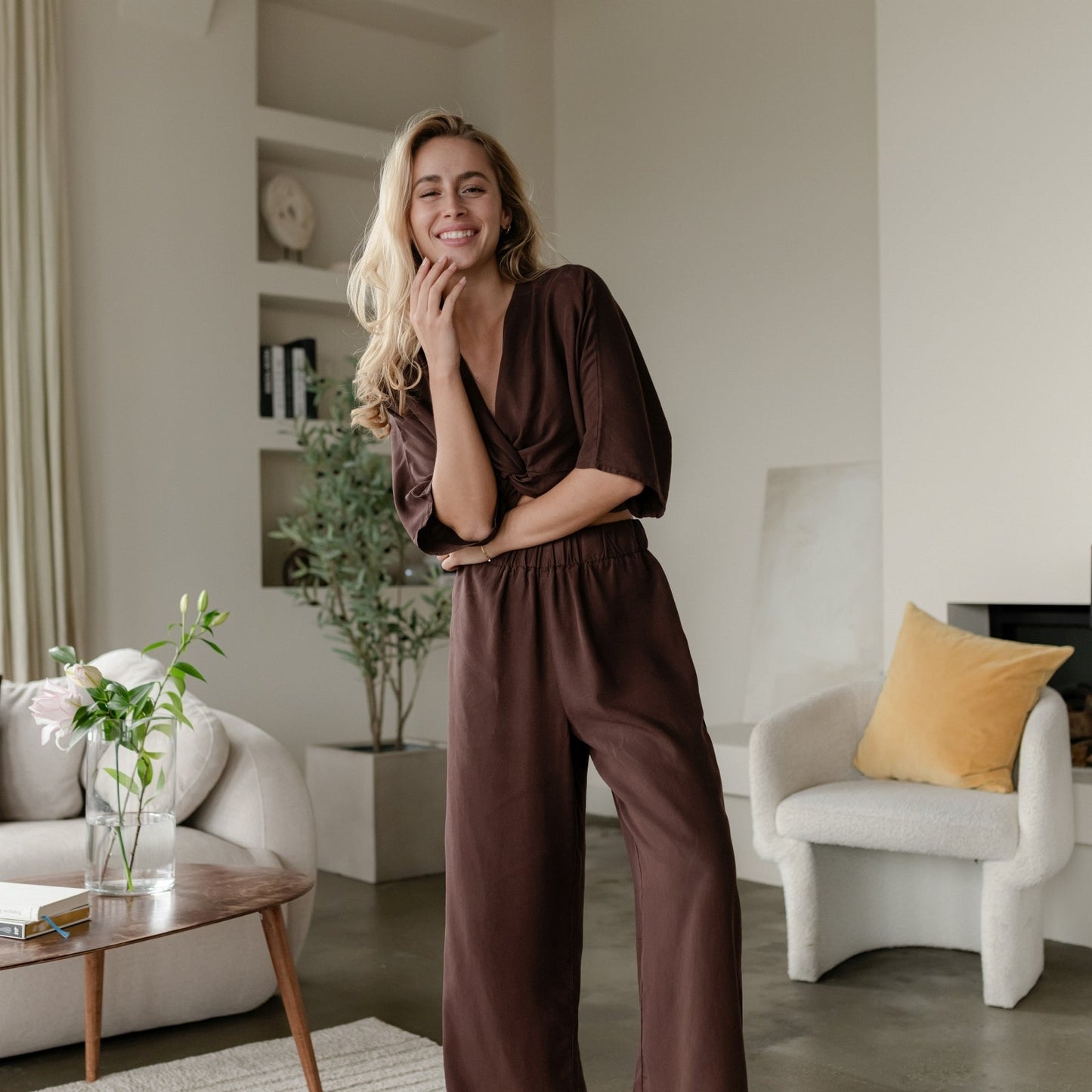 Crop top con nudo Merit