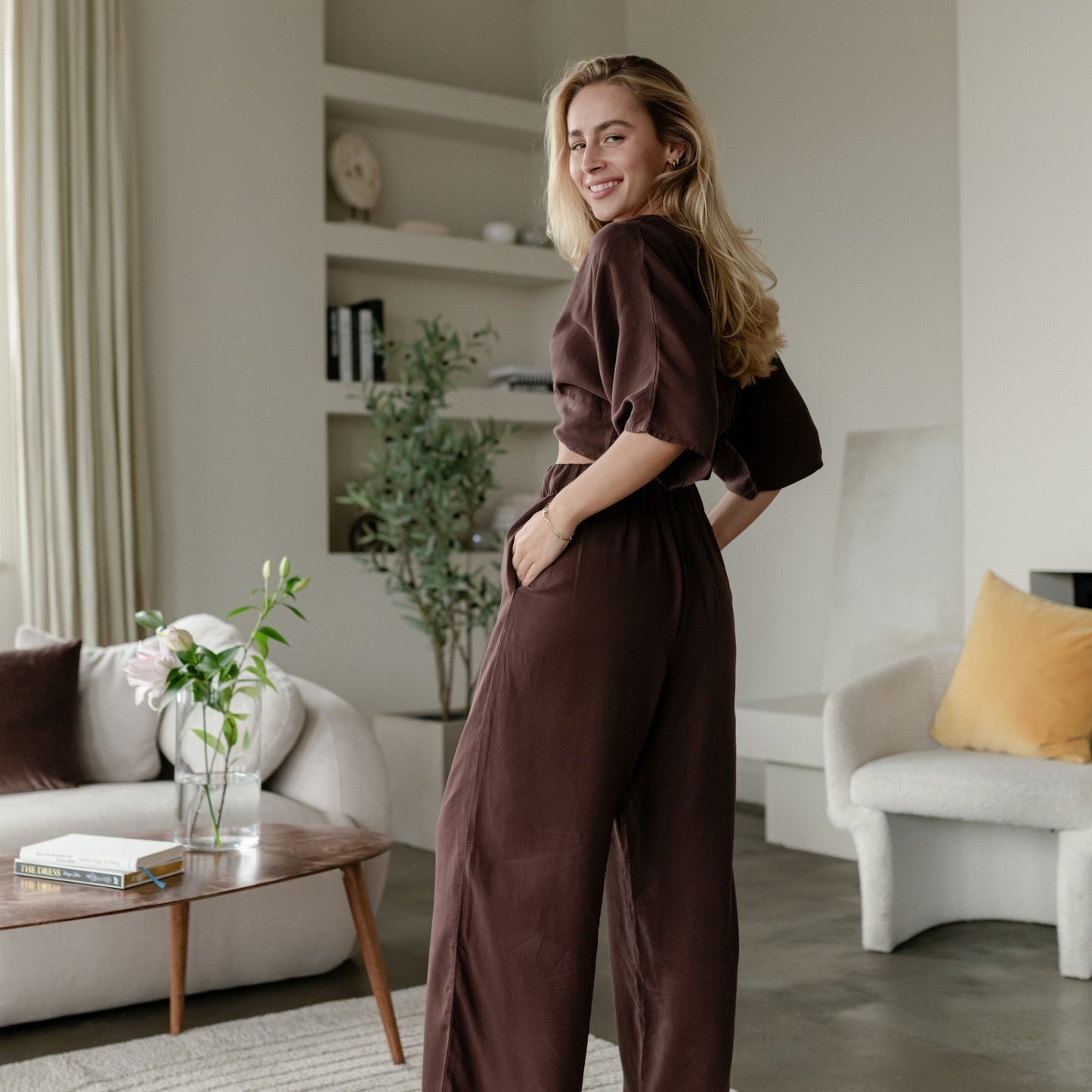 Crop top con nudo Merit