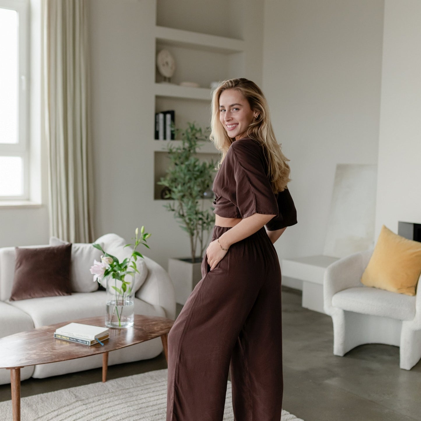 Crop top con nudo Merit