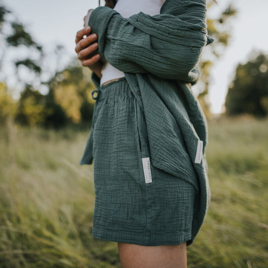 Shorts de muselina Leja