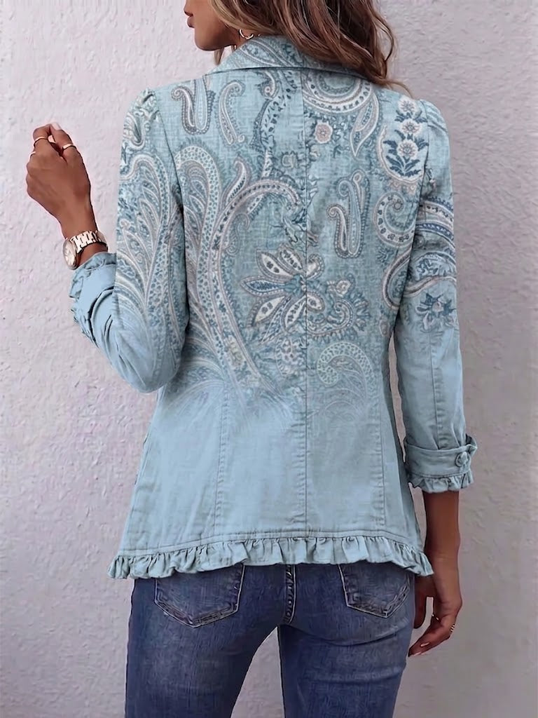 Remedios | Chamarra Cachemira Vintage con Volantes