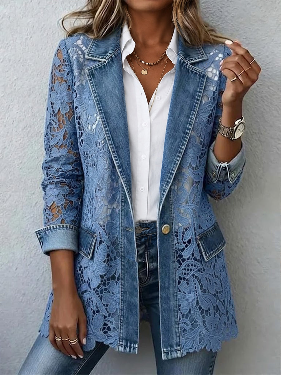 Alicia | Saco con Encaje Floral