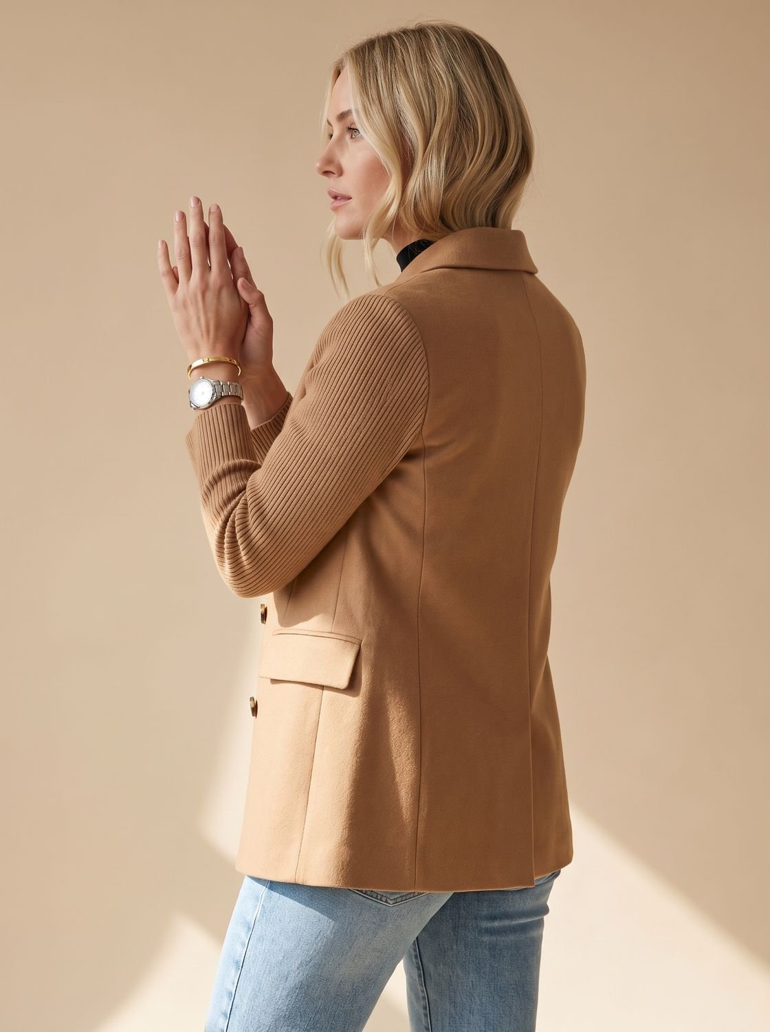 Primrose | Blazer Cruzado con Mangas Suaves