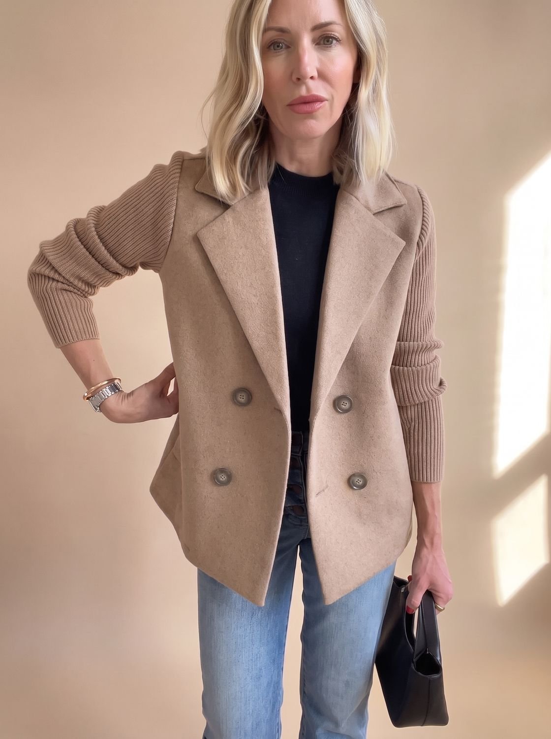 Primrose | Blazer Cruzado con Mangas Suaves