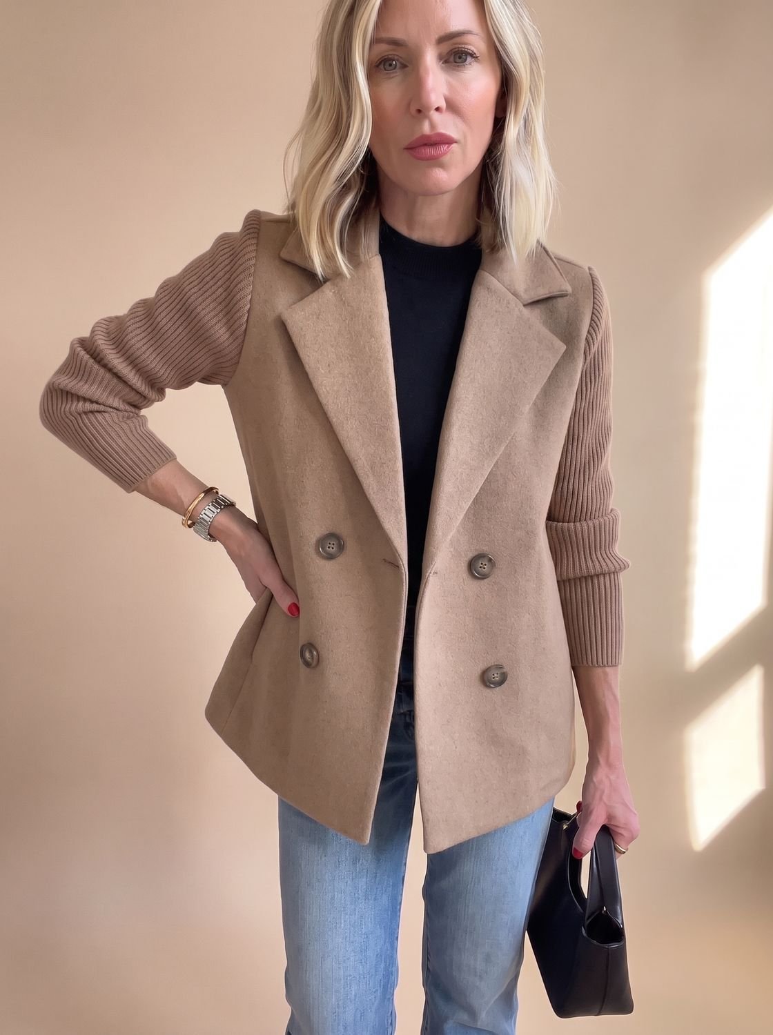Primrose | Blazer Cruzado con Mangas Suaves
