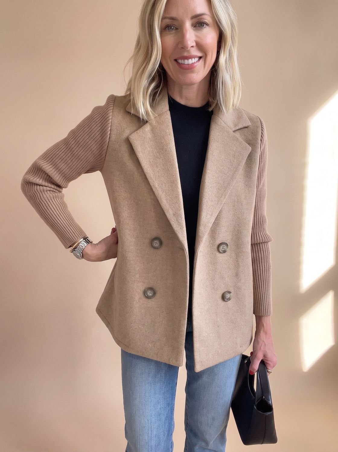 Primrose | Blazer Cruzado con Mangas Suaves
