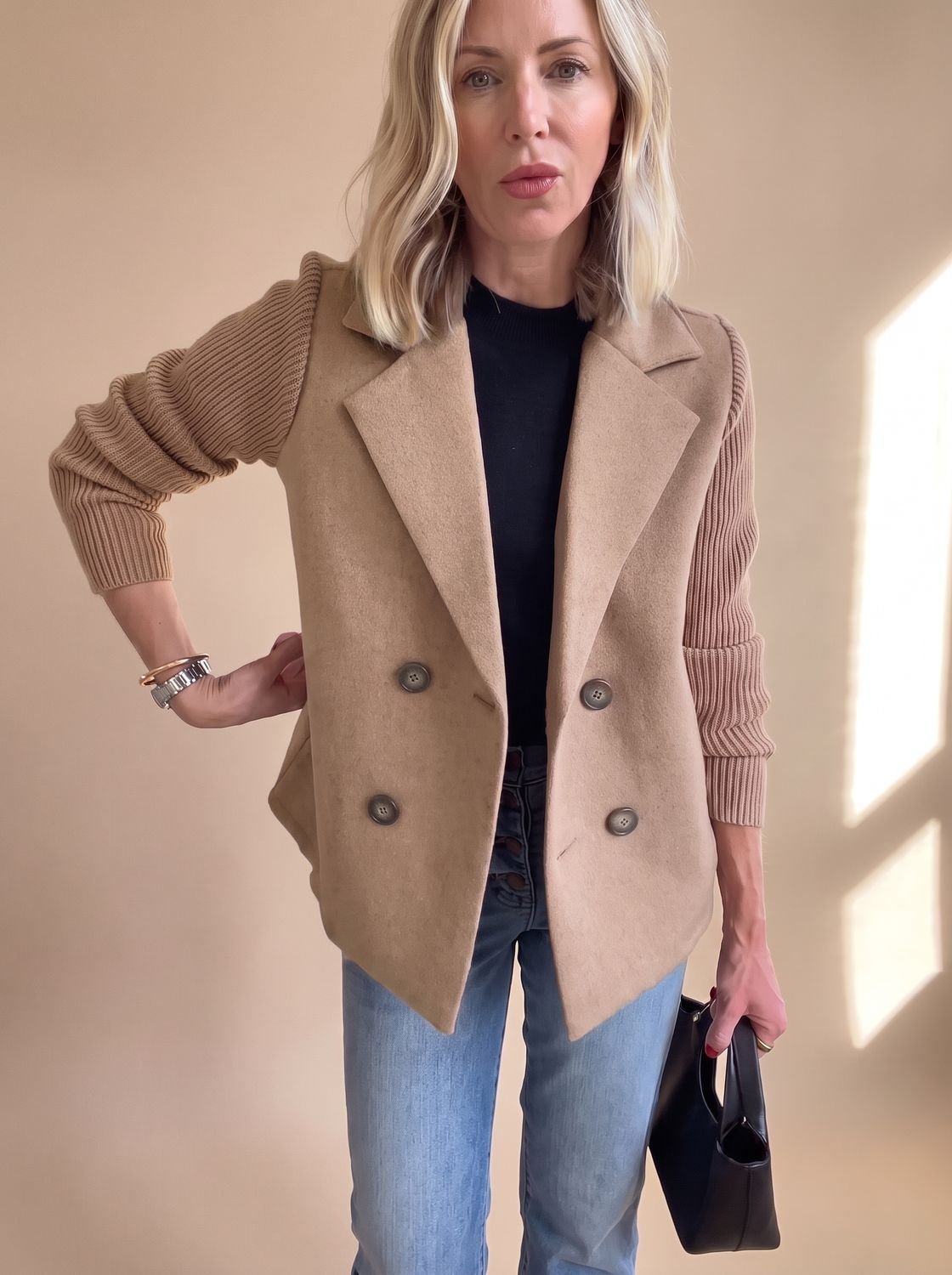 Primrose | Blazer Cruzado con Mangas Suaves