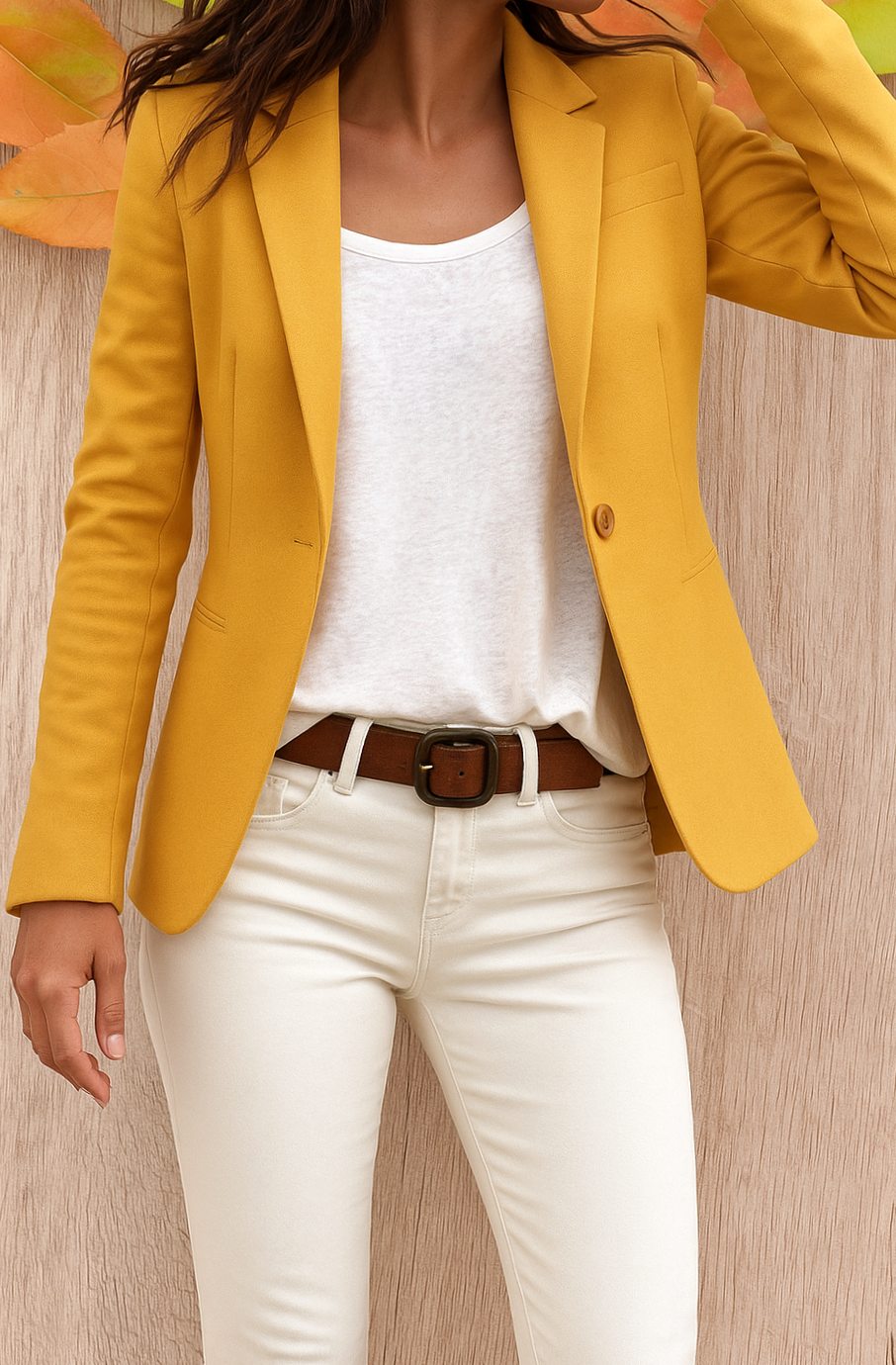 Isabel | Blazer de Oficina Entallado de Un Botón