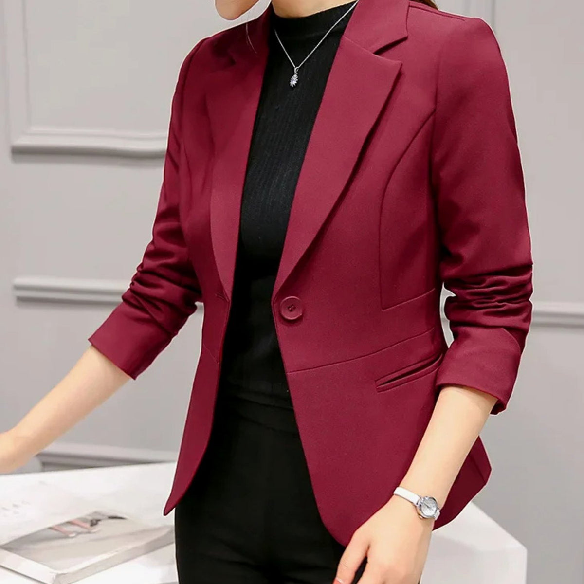 Juliana | Blazer Entallado Slim Fit de Un Botón