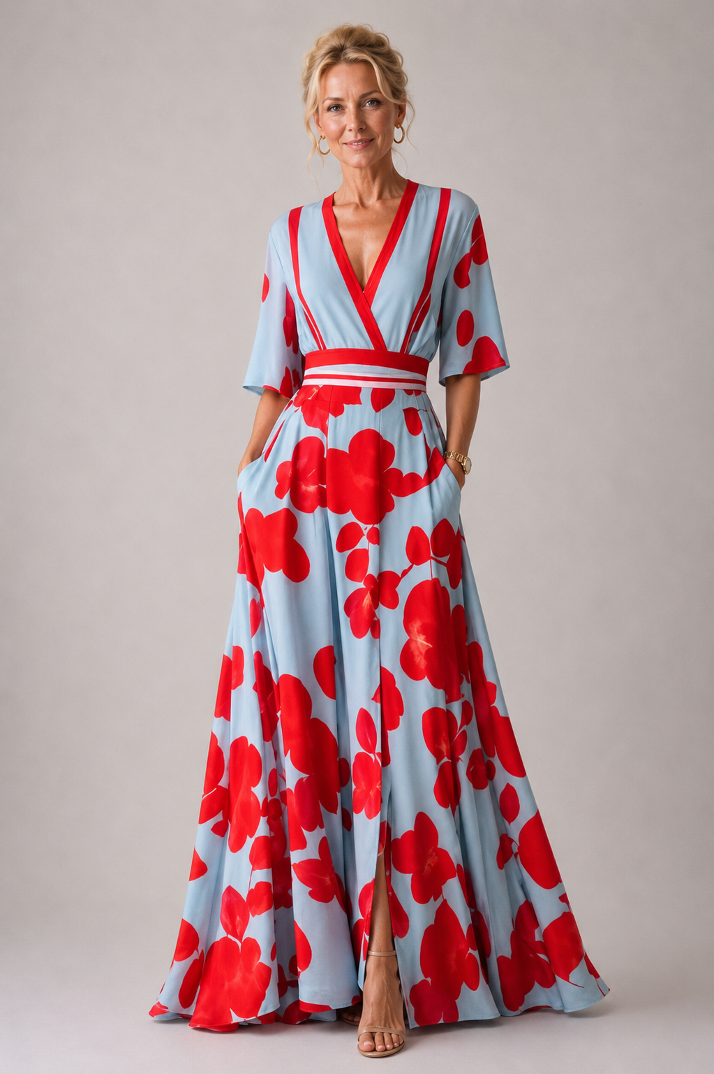 Sabina | Vestido Refinado con Estampado Floral